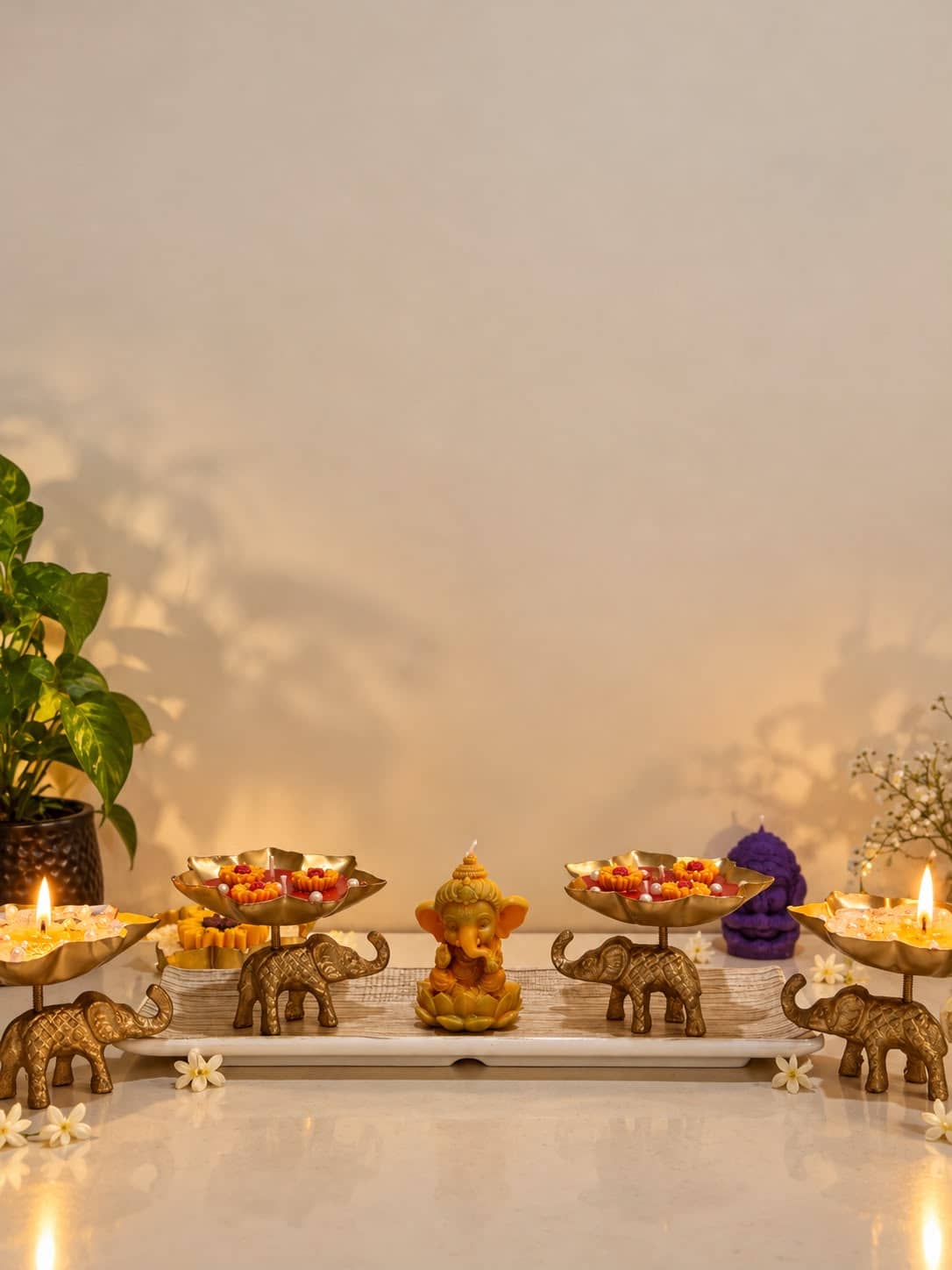 Ganesha Diya Gift Set