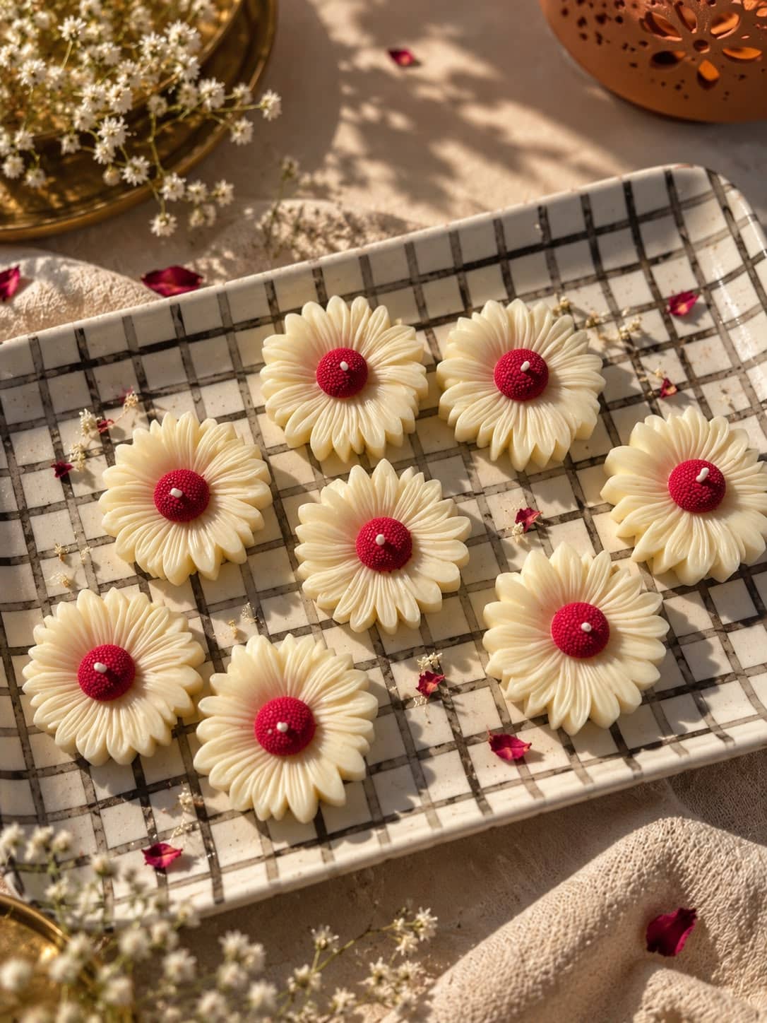 Daisy Biscuit Candles